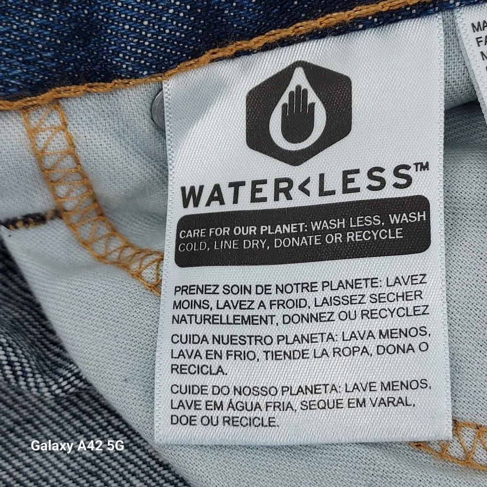 Levi's 550 Jeans Mens 50x30‎ Relaxed Fit Dark Wash Denim Water<Less